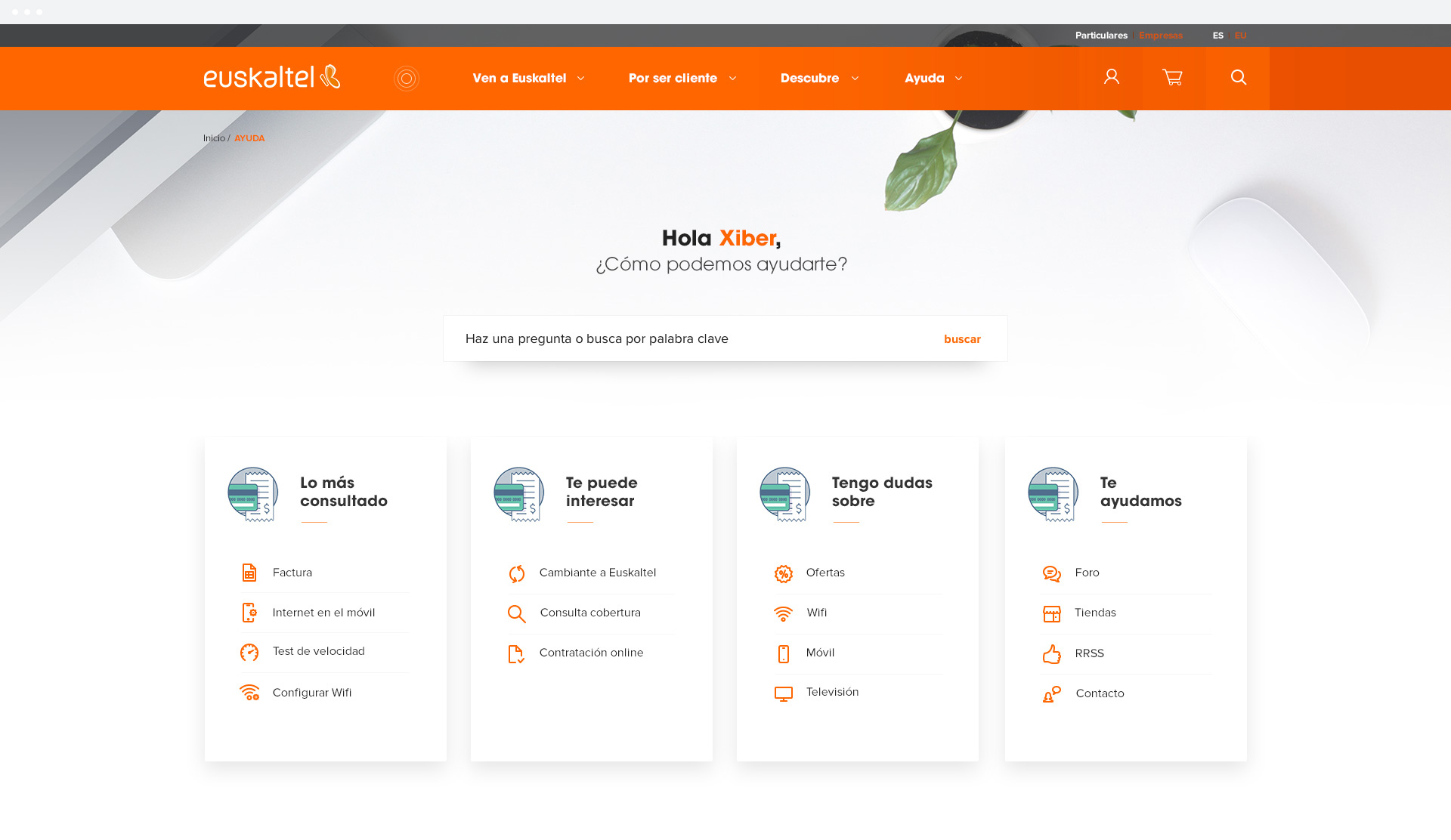 euskaltel ayuda