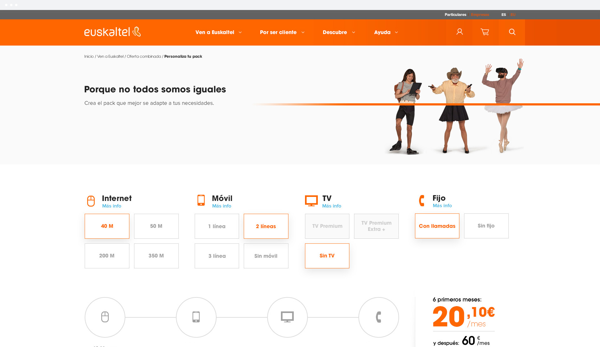 euskaltel configurador